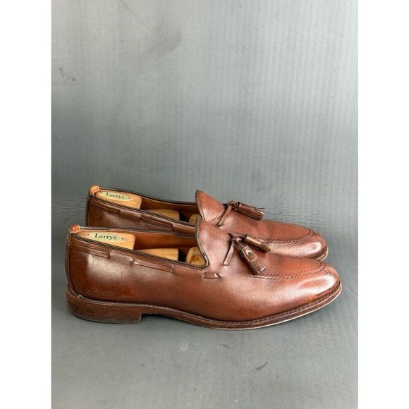 Allen Edmonds Grayson Tassel Loafers brown leather mens size 11 main image 5